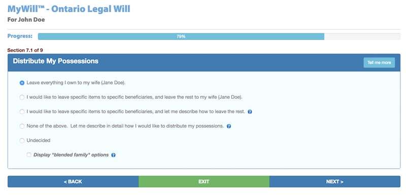 Online Will