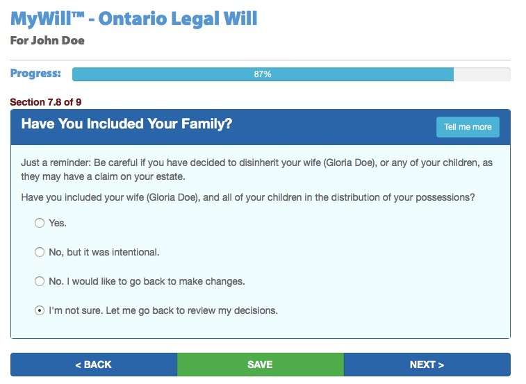 Write a Will in Canada