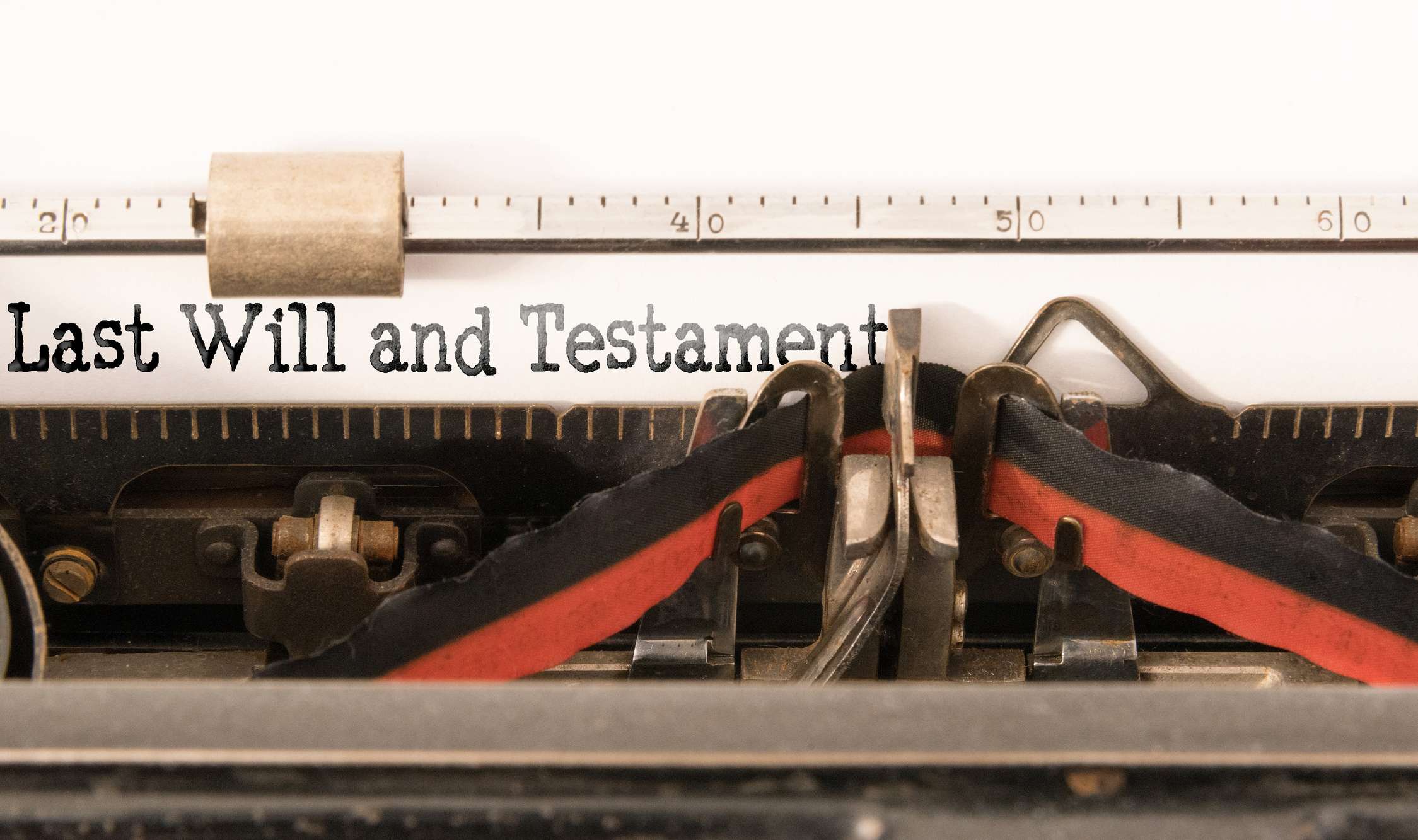 Typewritten Will document