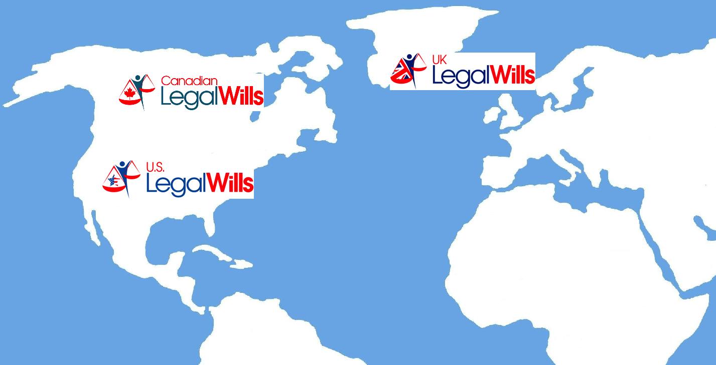 Map showing international Will coverage