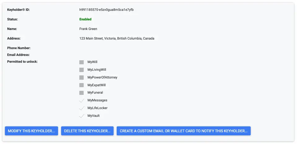 Granting keyholders access to your Vault