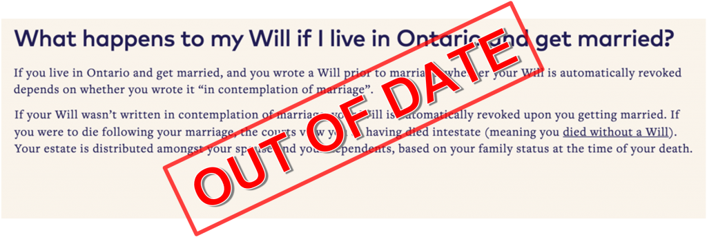 Ontario law changes