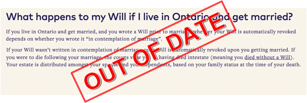 Ontario law changes