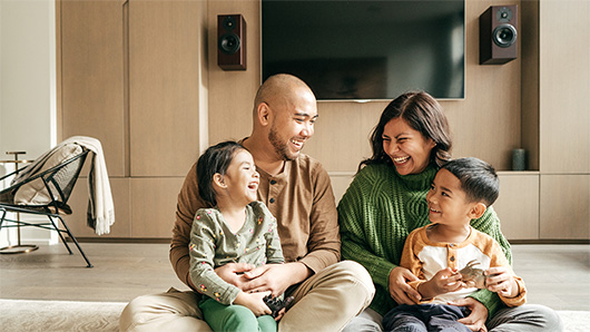 Family with two children