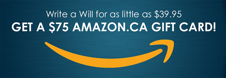 Write a Will for as little as $49.95. Get a $75 Amazon gift card!